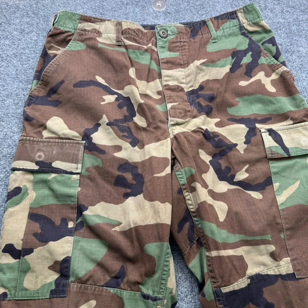 US Army Combat Trousers Men's Medium Regular Woodland Camo Cargo BDU Pants